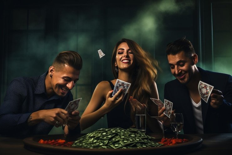 Kembang Kempis live dealer at garudajitu login studio showing card play